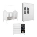 Ver imagem 1 de Kit Berço Cômoda e Guarda Roupa Peroba Elô Quarto Infantil