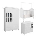 Ver mais imagens de Kit Berço Cômoda e Guarda Roupa Peroba Elô Quarto Infantil