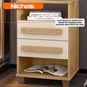 Ver imagem 6 de Mesa de Cabeceira Turim com 2 Gavetas e Nichos