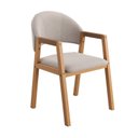 Ver imagem 5 de Conjunto Mesa de Jantar Savana e 8 Cadeiras Arezzo Madeira Laminado Natural Área Gourmet:linho Areia