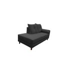 Ver imagem 2 de Divã Recamier Berlim 1,60 cm Lado Direito Suede Preto