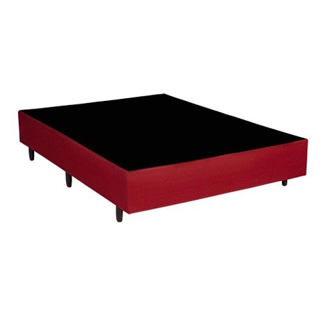 Base Cama Box Casal 138x188 Estrutura Madeira Eucalipto Reforçada Suporte 150kg/m² com Pés