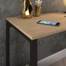 Mesa Escritório Escrivaninha Office Estilo Industrial Vintage Madeira com Preto 90x50cm - 3