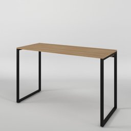 Mesa Escritório Escrivaninha Office Estilo Industrial Vintage Madeira com Preto 90x50cm - 7
