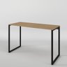 Mesa Escritório Escrivaninha Office Estilo Industrial Vintage Madeira com Preto 90x50cm - 7