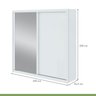 Guarda Roupa Casal Ripado 2 Portas 4 Gavetas Upper Glass Yescasa  - 4