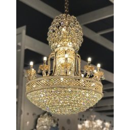 Lustre de Cristal K9 Imperial Dourado 52 Lâmpadas - 3