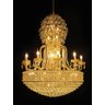 Lustre de Cristal K9 Imperial Dourado 52 Lâmpadas - 1