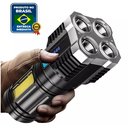 Ver imagem 1 de Lanterna Led Recarregavel Usb 4 Nucleos Alto Brilho
