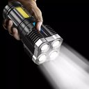Ver imagem 3 de Lanterna Led Recarregavel Usb 4 Nucleos Alto Brilho