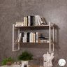 Prateleira Nicho Industrial Branco Suporte Quarto Cozinha Escritório Parede Design Elegante Organiza - 4