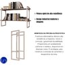 Prateleira Nicho Industrial Branco Suporte Quarto Cozinha Escritório Parede Design Elegante Organiza - 8