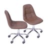 Kit 2 Cadeiras Escritório Eames Botonê com Rodízio Dkr - 1