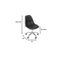 Ver imagem 3 de Kit 2 Cadeiras Escritório Eames Botonê com Rodízio Dkr