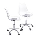 Ver imagem 1 de Kit 2 Cadeiras Escritório Eames Giratória com Rodízio Dkr