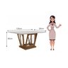 Mesa de Jantar 4 Lugares 135cmx90cm Harpa Yescasa - 3