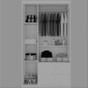 Ver imagem 2 de Guarda Roupas Infantil 3 Portas 2 Gavetas Alvin