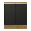Ver imagem 6 de Balcão de Cozinha Madesa Glamy 70cm 2 Portas Preto