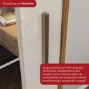 Ver imagem 5 de Guarda Roupas Casal 2 Portas Deslizantes 3 Gavetas Verg Bege/Nature/Off White