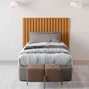 Ver imagem 3 de Cabeceira Ripado Maracá 109cm para Cama de Solteiro Nature - Rede Móveis