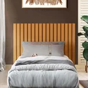 Ver imagem 1 de Cabeceira Ripado Maracá 109cm para Cama de Solteiro Nature - Rede Móveis