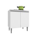 Ver imagem 1 de Balcão Para Fogão Cooktop com tampo 80Cm ATHENA 2 Portas Branco - Megasul