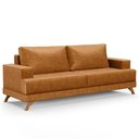 Ver imagem 2 de Sofá 3 Lugares 180cm Living Pés Curvos Santi D05 Sintético - Mpozenato