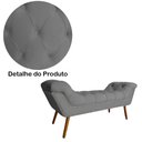 Ver imagem 5 de Conjunto Sienna Cabeceira e Recamier Queen 160 Cm Suede Cinza - LM DECOR