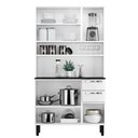 Ver imagem 3 de Kit de Cozinha Compacta em Aço 6 Portas 2 Gavetas Pratika Branco - Itatiaia - Kit-105 6pt 2gv Pratik