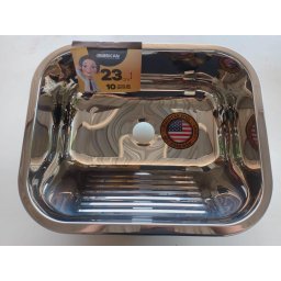 Tanque Inox 304 As Brilho 50x40 Grande32l Sobrepor Embutir - 4