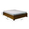 Cama Box Base Casal para Colchão de Até 1,38m Desmontável Aruba Dobuê - 6