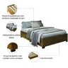 Cama Box Base Casal para Colchão de Até 1,38m Desmontável Aruba Dobuê - 5