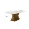 Mesa de Jantar 6 Lugares 180cmx90cm Cronos - 2