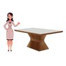 Mesa de Jantar 6 Lugares 180cmx90cm Cronos - 3