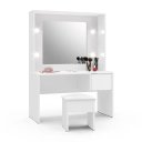 Ver imagem 2 de Penteadeira Infantil Diana Led e Banqueta Ofertamo Branco