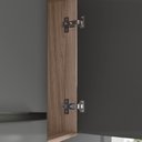 Ver imagem 5 de Cozinha Compacta Modulada Suspensa 7 Portas 2 Gavetas Juliete Cinza/Carvalho Nature/Chumbo
