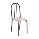Ver imagem 4 de Conjunto de Mesa Tubular 100x60cm Tampo em MDF com 4 Cadeiras Ane B Preto/Botanic Bege