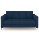 Ver imagem 3 de Sofá 3 Lugares Sala Living Industrial 200cm Senna K01 Veludo Azul Marinho - Lyam Decor