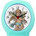 Ver imagem 1 de Relógio Despertador Quartz Anjinho Pequeno Herweg 2640 Azul