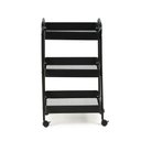Ver imagem 4 de Carrinho Multiuso Organizador 3 Prateleiras - Preto