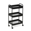 Ver imagem 1 de Carrinho Multiuso Organizador 3 Prateleiras - Preto