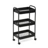 Carrinho Multiuso Organizador 3 Prateleiras - Preto - 1