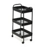 Carrinho Multiuso Organizador 3 Prateleiras - Preto - 3