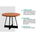 Ver imagem 5 de Conjunto: Mesa de Cozinha Átria 1594 Aço C/ Tampo Madeirado 100cm e 4 Cadeiras Duo Rose/freijó/