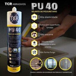 Pu 40 Uso Geral Selante e Fixador Tcr 400g Cinza - 2