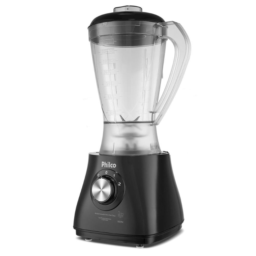 Multiprocessador Philco All In One Citrus 220v 800w Preto 5 em 1 Rala Processa Liquidifica Espreme - 3