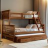 Treliche com Cama Casal em Madeira e Aux Solteiro C- Gavetas Woodstore - 1
