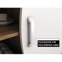 Ver imagem 7 de Gabinete para Banheiro 60cm com Pés sem Cuba 1 Porta Ghana Marrom/Branco/Nogal