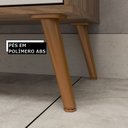 Ver imagem 5 de Gabinete para Banheiro 60cm com Pés sem Cuba 1 Porta Ghana Marrom/Branco/Nogal