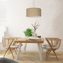 Ver imagem 2 de Luminária de Teto Pendente Palha 50x25cm